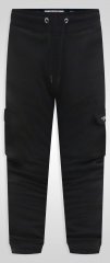 D555 Dexter 1 Cargo Jogger With Bear Embroidery Czarny