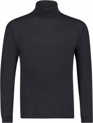 Adamo Fabio Comfort fit Turtleneck Long sleeve T-shirt Black