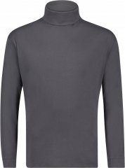Adamo Fabio Comfort fit Turtleneck Long sleeve T-shirt Charcoal