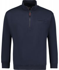 Adamo 159305 Bluza ze stójką i zamkiem Ciemnoniebieska