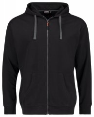 Adamo 159306 Bluza rozpinana z kapturem Czarna