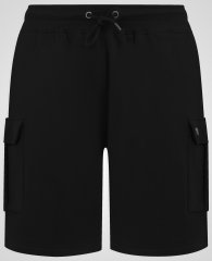 D555 Robinson 1 Fleece Cargo Szorty z Elastyczną Talią Czarny