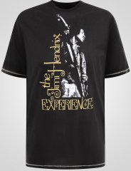 D555 Stokes Official Jimi Hendrix Experience Koszulka z Nadrukiem