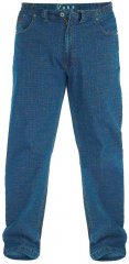 Duke Bailey Relaxed Comfort Fit Stretch Jeans With Elasticated Waist Stonewash