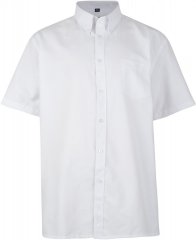 Kam Oxford shirt Short Sleeve White