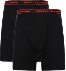 Motley Denim Boxer Shorts Black 2-pack