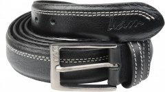 Kam Jeans 916 Leather Belt Black, 4cm
