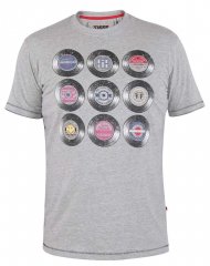 D555 Hexworth Vinyl Records Printed T-Shirt