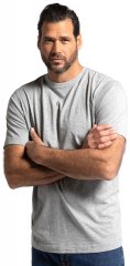 JP1880 702637 Koszulka z okrągłym dekoltem 2-pak Szara melanż