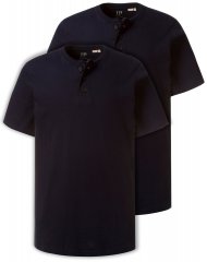 JP1880 708420 Koszulka Henley 2-pak Granatowa