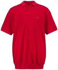 JP1880 712617 Koszulka polo z krojem na brzuch Chili czerwona