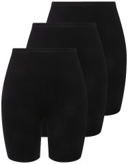 Ulla Popken 716595 Bokserki 3 szt. Czarna