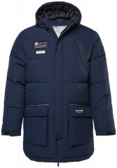 JP1880 748520 Parka wodo- i wiatroodporna Granatowy