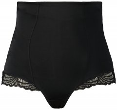 Ulla Popken 781632 Majtki modelujące z wysokim stanem Czarna