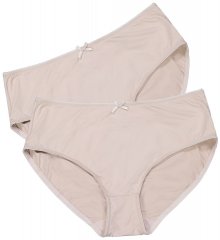 Ulla Popken 781658 Majtki 2 szt. Beżowa