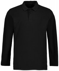 JP1880 799230 Koszulka polo z długim rękawem Czarna
