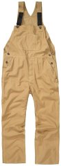 JP1880 802501 Ogrodniczki z elastycznymi szelkami Camel