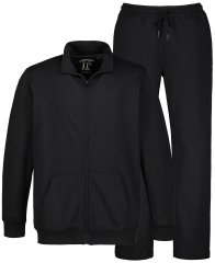 JP1880 802933 Dres z bluzą i spodniami Czarna
