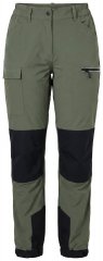 Ulla Popken 807803 Spodnie trekkingowe HYPRAR z odblaskami Oliwkowa