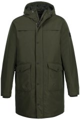 JP1880 808794 Długa parka Oliwkowy