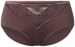 Ulla Popken 811602 Majtki z koronką Brązowa