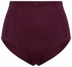 Ulla Popken 813137 Majtki modelujące z wysokim stanem Bordowa