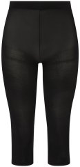 Ulla Popken 815580 Legginsy rajstopowe 3/4 z ochroną ud 80 den Czarna