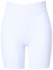 Ulla Popken 816440 Szorty modelujące z wysokim stanem Biały