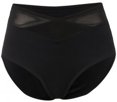 Ulla Popken 825676 Majtki modelujące z wysokim stanem Czarna