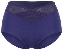 Ulla Popken 825676 Majtki modelujące z wysokim stanem Królewski błękit