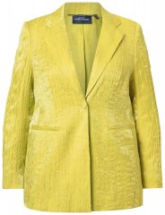 Ulla Popken 830767 Marynarka crinkle Jasnozielona