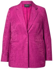 Ulla Popken 830767 Marynarka z efektem zmięcia Magenta