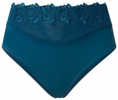 Ulla Popken 832864 Stringi z koronką Petrolowa