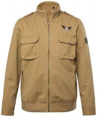 Men+ 641 Bawełniana kurtka ze stójką Camel