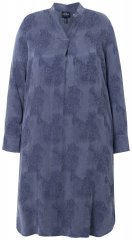 Ulla Popken 837069 Sukienka w kwiaty Granatowa