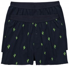 JP1880 837629 Bokserki FLEXNAMIC® z nadrukiem kaktusów Granatowa 2-pak