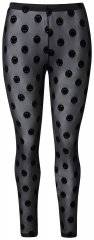 Ulla Popken 837949 Wzorzyste legginsy rajstopowe Czarna