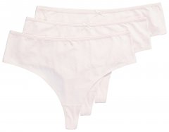 Ulla Popken 838637 Stringi 3 szt. Beżowa
