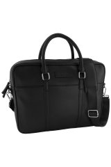 JP1880 838828 Torba na laptopa ze skóry Czarna