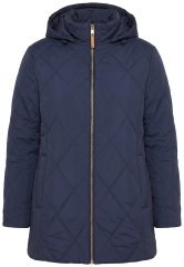 Ulla Popken 841360 Kurtka pikowana Granatowa