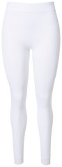 Ulla Popken 844563 Legginsy rajstopowe z koronką Biały