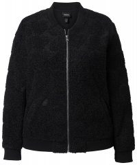 Ulla Popken 845262 Kurtka teddy Czarna