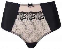 Ulla Popken 845347 Stringi w kwiaty Brudny róż
