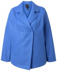 Ulla Popken 846021 Płaszcz polarowy Niebieska