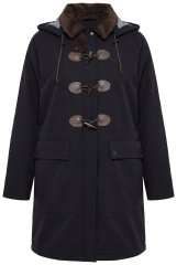 Ulla Popken 846278 Płaszcz softshell Czarna