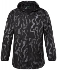 Jay-Pi 847852 Ultralekka kurtka outdoorowa z nadrukiem odblaskowym Czarna