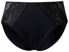Ulla Popken 848693 Bokserki z koronką Czarna