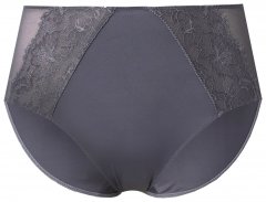 Ulla Popken 848693 Majtki z koronką Antracytowa