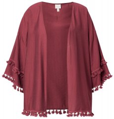 Ulla Popken 849860 Kimono Rdzawa czerwień
