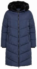 Ulla Popken 850041 Płaszcz pikowany Granatowa